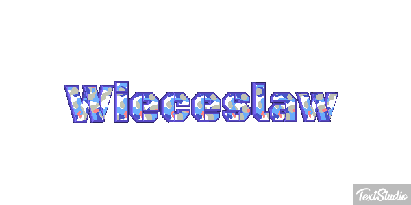 Więcesław Text effect