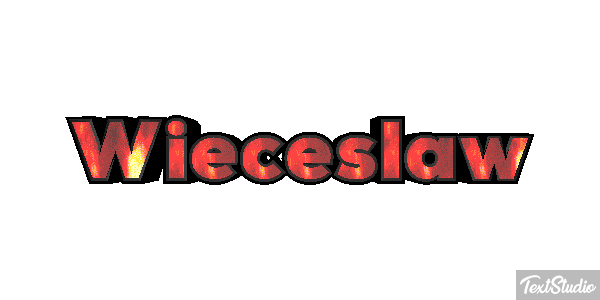 Więcesław Text effect