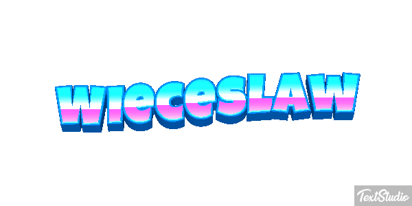 Więcesław Text effect
