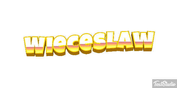 Więcesław Text effect
