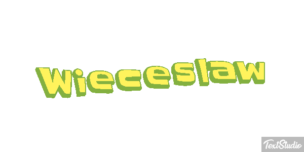 Więcesław Text effect