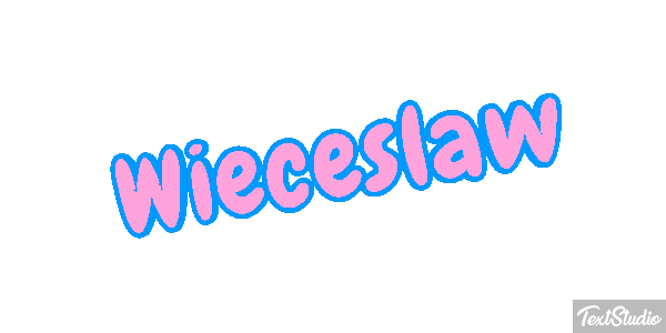 Więcesław Text effect