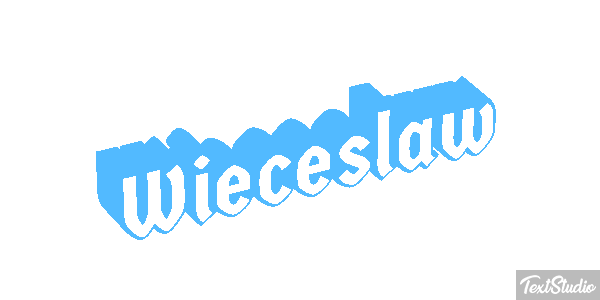 Więcesław Text effect