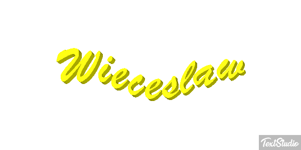 Więcesław Text effect