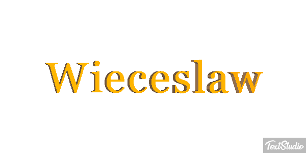 Więcesław Text effect