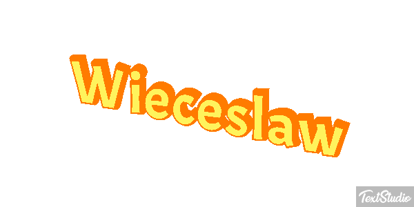 Więcesław Text effect