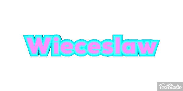 Więcesław Text effect