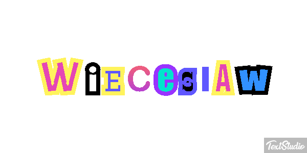 Więcesław Text effect