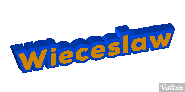 Więcesław Text effect