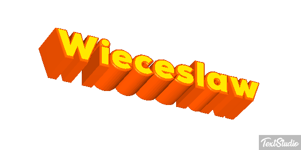 Więcesław Text effect