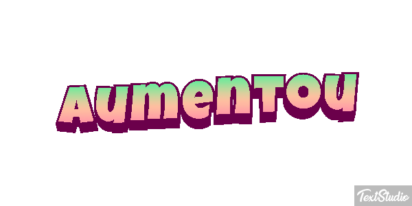 Aumentou Efeito do texto