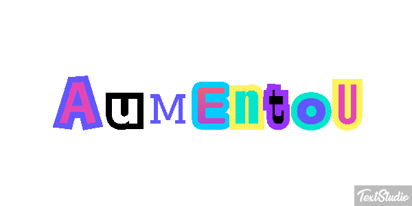 Aumentou Efeito do texto