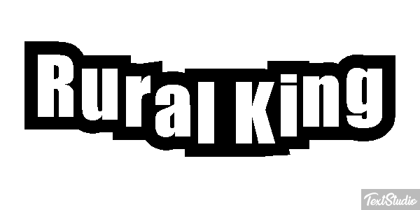 Rural King Efeito do texto