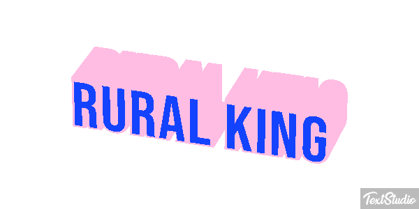 Rural King Efeito do texto