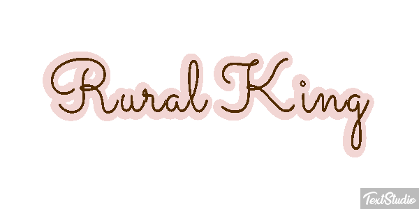 Rural King Efeito do texto