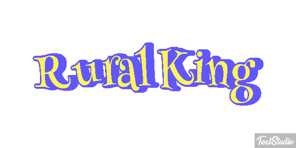Rural King Efeito do texto