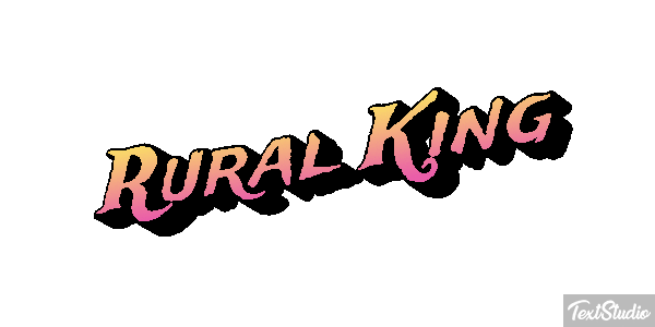 Rural King Efeito do texto