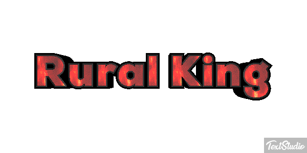 Rural King Efeito do texto