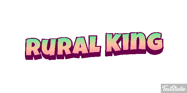 Rural King Efeito do texto