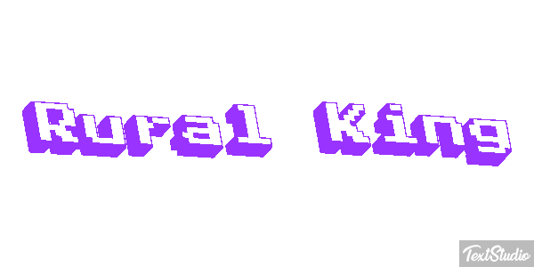 Rural King Efeito do texto