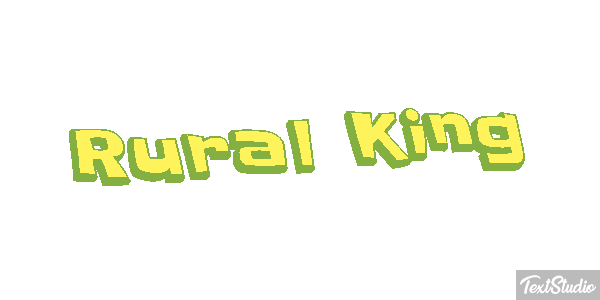 Rural King Efeito do texto