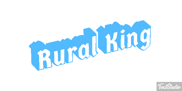 Rural King Efeito do texto