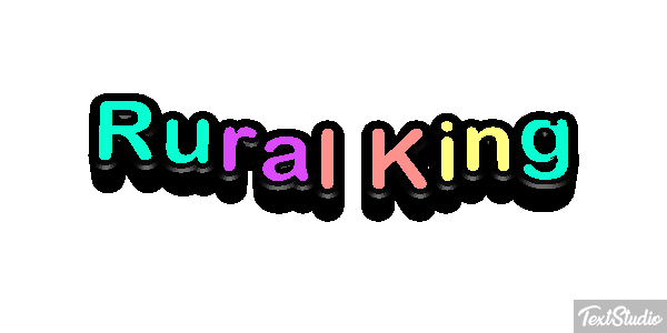 Rural King Efeito do texto