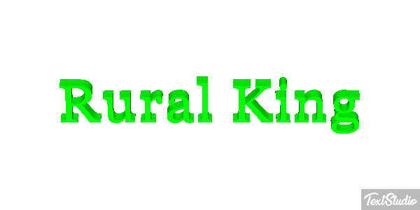 Rural King Efeito do texto