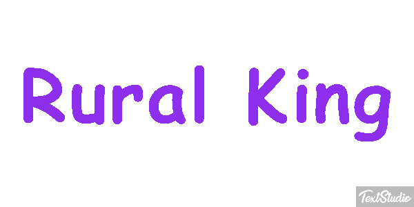 Rural King Efeito do texto