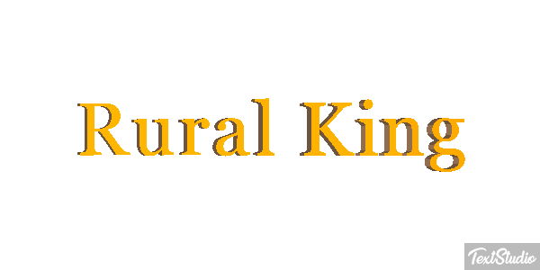 Rural King Efeito do texto