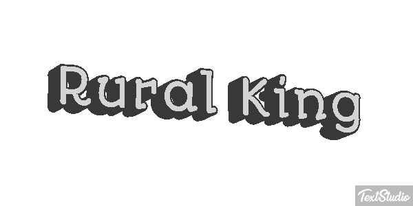 Rural King Efeito do texto