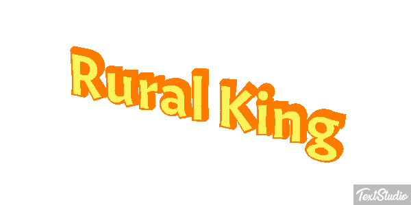 Rural King Efeito do texto