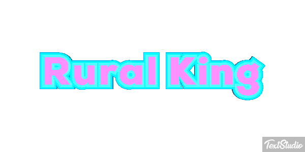 Rural King Efeito do texto