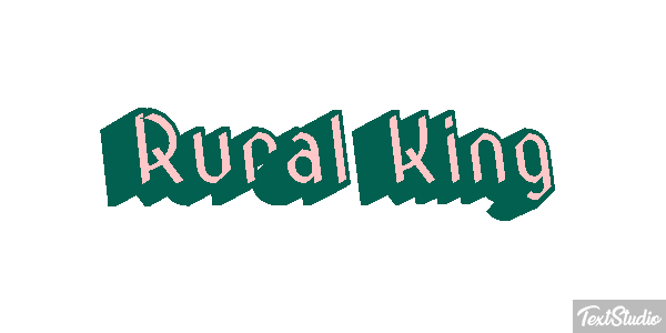 Rural King Efeito do texto