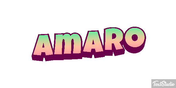 Amaro Tekst effect