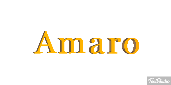 Amaro Tekst effect