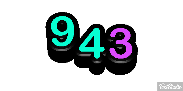 943 Text effect