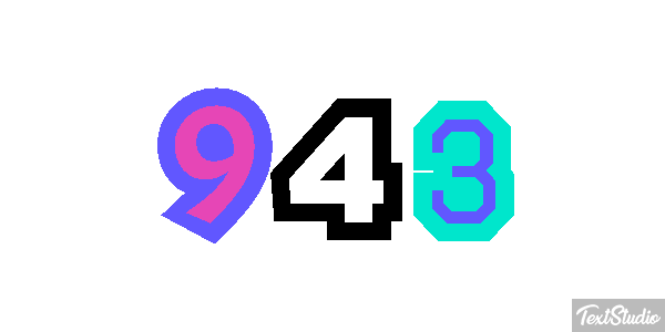 943 Text effect
