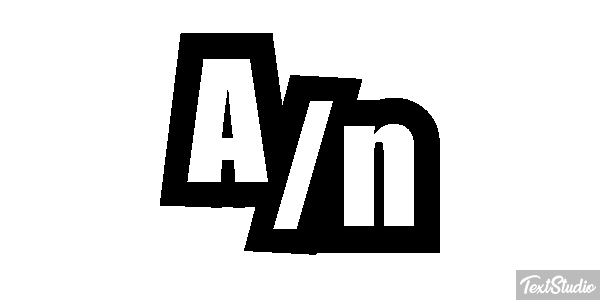 A/n Tekst effect