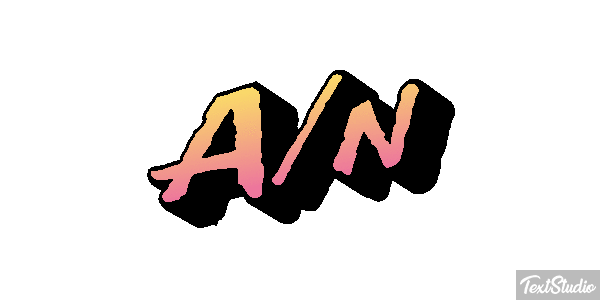 A/n Tekst effect