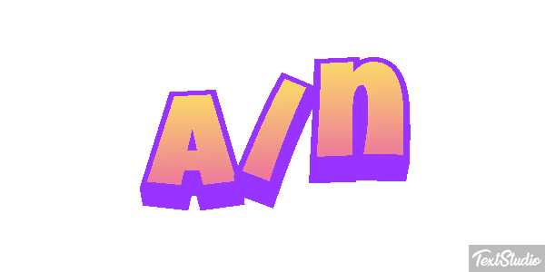A/n Tekst effect
