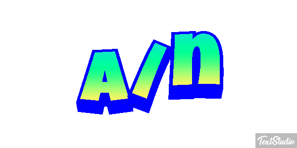 A/n Tekst effect