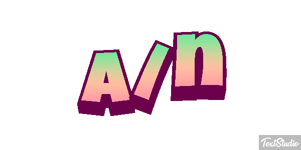 A/n Tekst effect