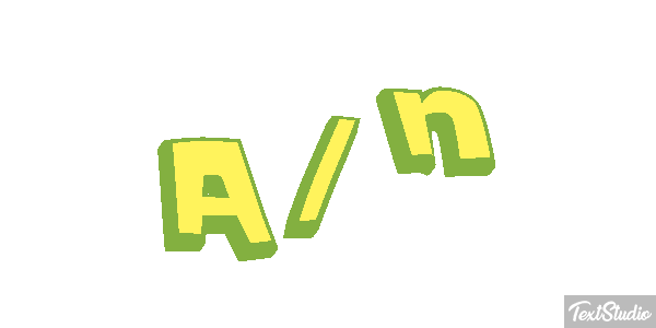 A/n Tekst effect