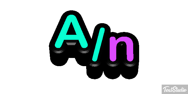 A/n Tekst effect