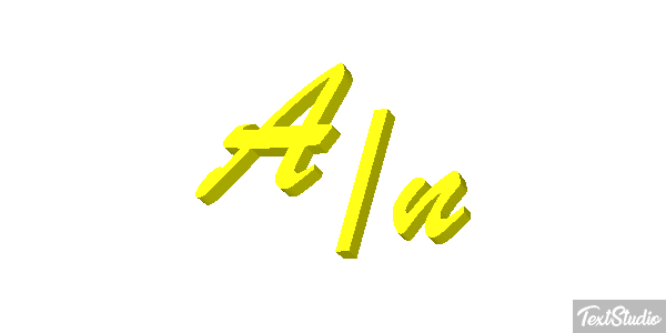 A/n Tekst effect