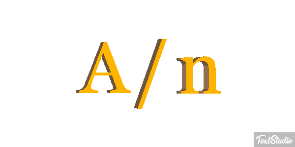 A/n Tekst effect