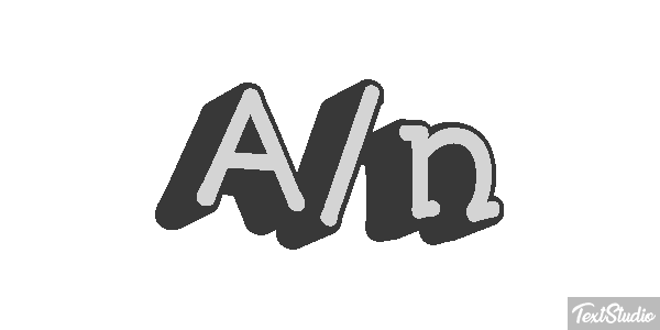A/n Tekst effect
