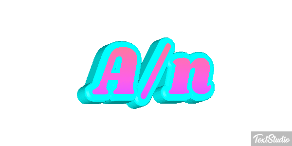 A/n Tekst effect