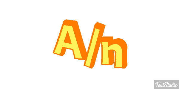 A/n Tekst effect